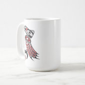 Rabe stiehlt die Sonne Kaffeetasse (Vorderseite Links)