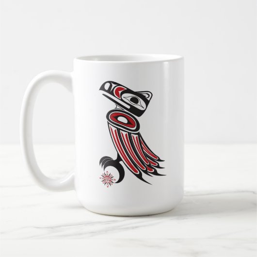 Rabe stiehlt die Sonne Kaffeetasse (Links)