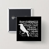 Rabe (tief in diese Dunkelheit) durch Edgar Allan Button (Vorne & Hinten)