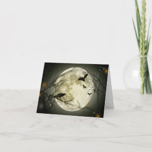 Rabe und Fledermaus einladen Dankeskarte