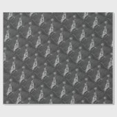 Rabe und Mond Geschenkpapier (Flach)