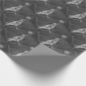 Rabe und Mond Geschenkpapier (Ecke)