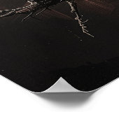 Rabe und Mond Poster (Ecke)