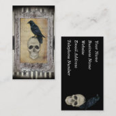 Rabe und Schädel Visitenkarte (Vorne/Hinten)