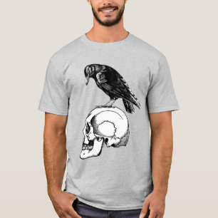 Rabe und Totenkopf T-Shirt