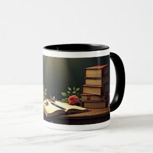 Rabe und Totenkopf Tasse