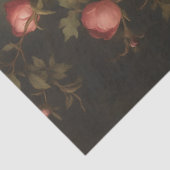 Rabe unter Rosen Seidenpapier (Ausschnitt)