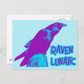 Rabe verrückt postkarte (Vorne/Hinten)