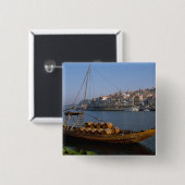 Rabelo Boats, Porto, Portugal Button (Vorne & Hinten)