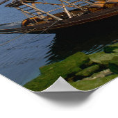 Rabelo Boats, Porto, Portugal Poster (Ecke)