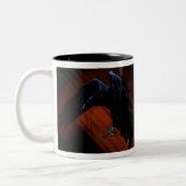 Raben-Abfall II Zweifarbige Tasse (Links)