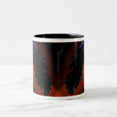 Raben-Abfall II Zweifarbige Tasse (Mittel)