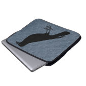 Raben-Custom-Farbgehäuse Laptopschutzhülle (Vorne Knopf)