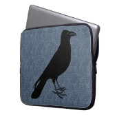 Raben-Custom-Farbgehäuse Laptopschutzhülle (Vorderseite Links)