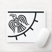Raben-Fahne (Viking-Flagge) Mousepad (Mit Mouse)
