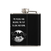 Raben-Flaschen-kundenspezifische Flachmann (Rückseite)