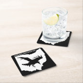 Raben-Geschwader-Getränk-Untersetzer Rechteckiger Pappuntersetzer (Vor Ort)