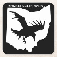 Raben-Geschwader-Getränk-Untersetzer