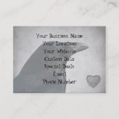 Raben-Glamour-Schuss Visitenkarte (Rückseite)