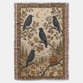 Raben-Halloween-Webdecke Decke (Vorderseite Vertikal)