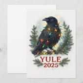Raben Jul 2025 Feiertagskarte (Vorne/Hinten)