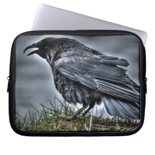 Raben Krähe Wildtier Vogel Rabenliebhaber Laptopschutzhülle