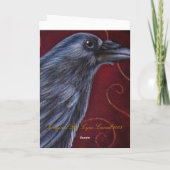 RABEN-KRÄHEN-FEIERTAG Karte (Rückseite)