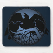 Raben-Kunst Mouspads coole Mousepad (Vorne)