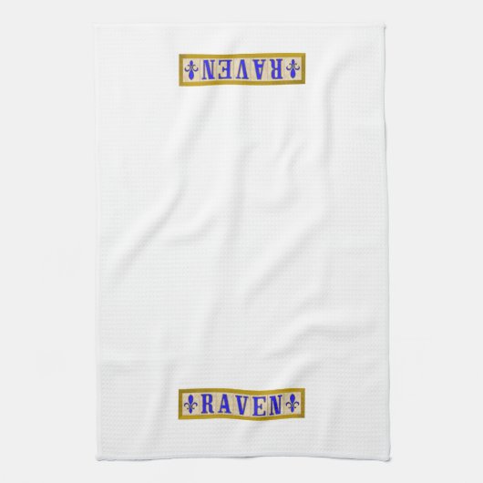 Raben-Lilien-Küchen-Tücher Handtuch (Vertikal)