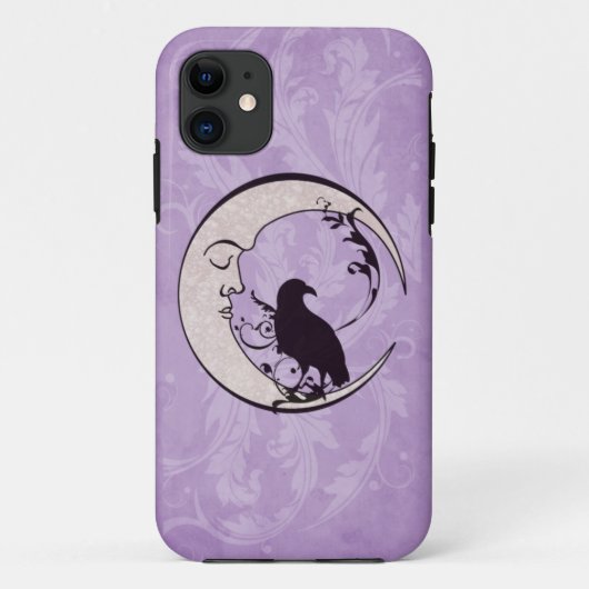 Raben-Mond iPhone Fall Case-Mate iPhone Hülle (Rückseite)