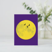 Raben Mond raven moon Postkarte (Stehend Vorderseite)