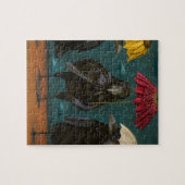 Raben-Regen Puzzle (Horizontal)