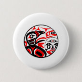 Raben-Schrei Button (Vorderseite)