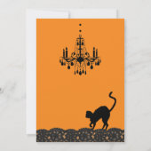 Raben-schwarze Halloween-Einladung Einladung (Rückseite)