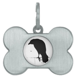 Krahen Silhouette Haustier Wohndekoration Haustierzubehor Zazzle De