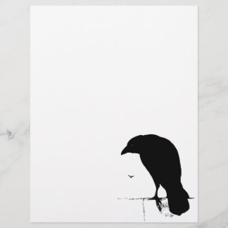 Raben-Silhouette - Vintage-Goth-Raben und Krähen