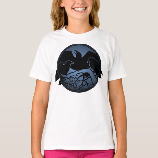 Raben-Sweatshirt-Unisexraben-gebürtige T-Shirt (Vorderseite)