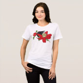 Raben-T-Shirt Tri-Blend Shirt (Vorderseite voll)