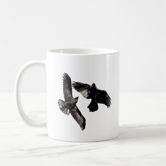 Raben-Tanz Kaffeetasse (Links)