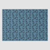 Raben-Toilettenpapier in Blau Seidenpapier (Vorderseite)