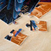 Raben-Totem – Mystisches Art Deco Symbol Puzzle (Seite)