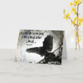 Raben-Traum, Geburtstag Karte (Gelbe Blume)