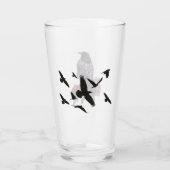 Raben Trinken oder Bierglas Glas (Rückseite)