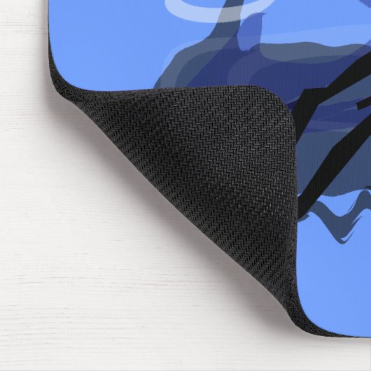 Raben-Trinkwasser mit seiner Reflexion Mousepad (Ecke)