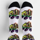Raben und Kürbis Socken (Oben)