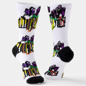 Raben und Kürbis Socken (Gewinkelt)