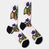 Raben und Kürbis Socken (Rechts)