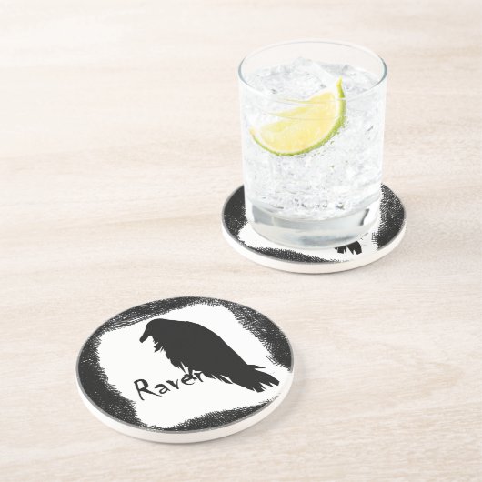 Raben-Untersetzer Untersetzer (Seite)