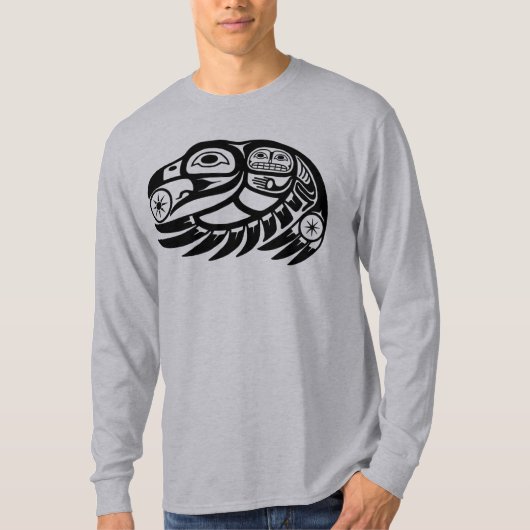 Raben-Ureinwohner-Entwurf T-Shirt (Vorderseite)