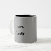 Raben-verrückte Tasse (Vorderseite Links)